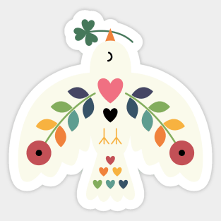 Luck Peace Love Sticker